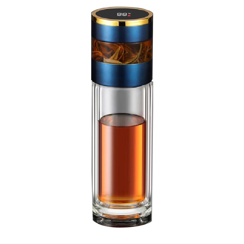 Tri-polar TP3623 Smart Double-Layer Glass Tea Infuser Cup