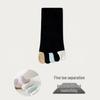 Women's Five-Toe Summer Socks - Candy Color, Sweat-Absorbing, Anti-Odor, Thin Split-Toe Design for Spring and Autumn.