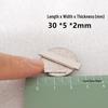 N52 Super Strong Neodymium Iron Boron Magnet, Rectangular 25x30x100mm, Permanent Magnetic Steel Sheet.