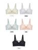 Women's Wirefree Full Coverage Push-Up Lace Minimizer Bra with Side Support and Adjustable Straps