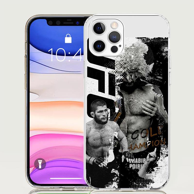 Khabib Nurmagomedov Phone Case for Apple iPhone 17 Air 16 15 Plus 14 + 13 Mini 12 11 Pro Max 7 8 SE 16Max Soft Shell Cover Coque