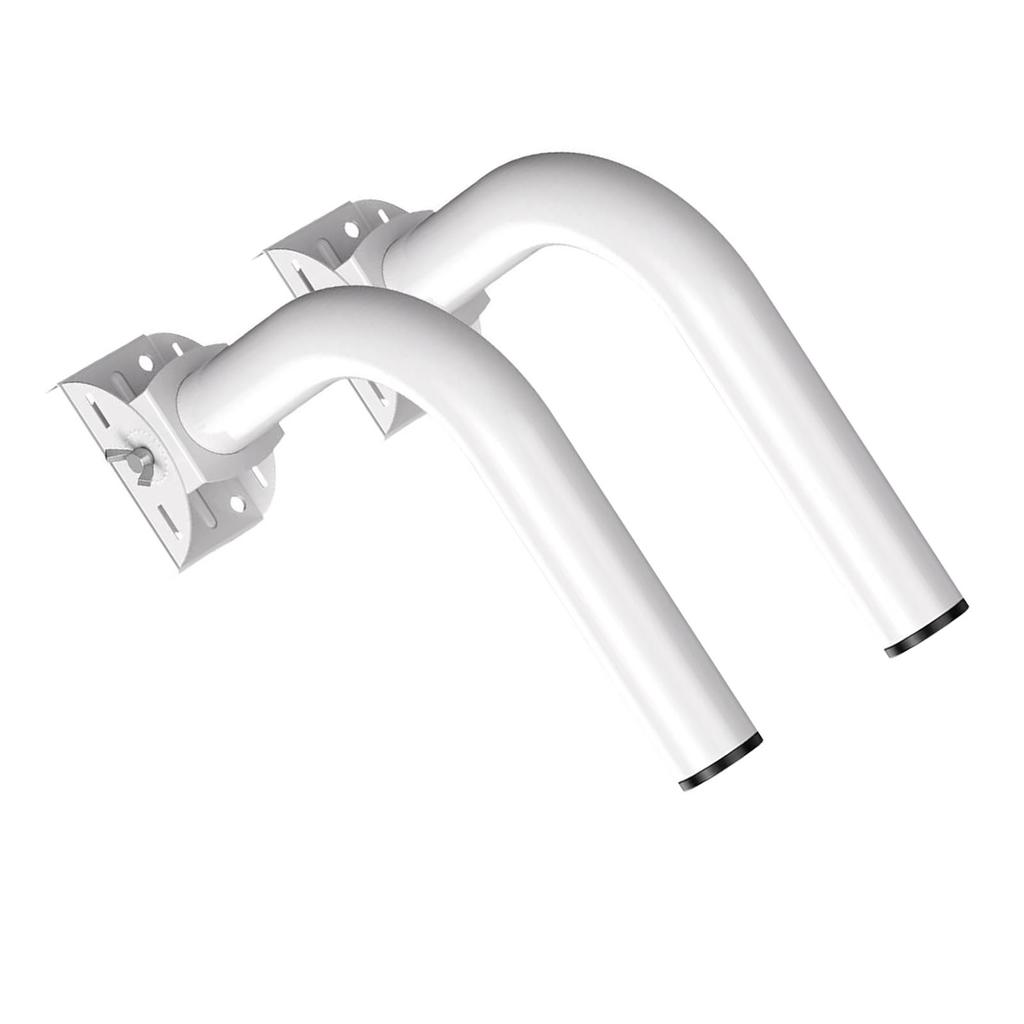 2Pcs Wireless Bridge Bracket Mount 150 Degrees Adjustable Stainless Steel Universal J Pole Mount Accessory
