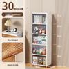 Light Luxury Multi-layer Transparent Storage Cabinet for Toys and Household Use