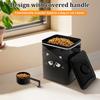 Pet Food Storage Bin Iron Cat Treat Container with Lid 6L Large Capacity Airtight Dog Storage Bucket Pet Supplies Accessories