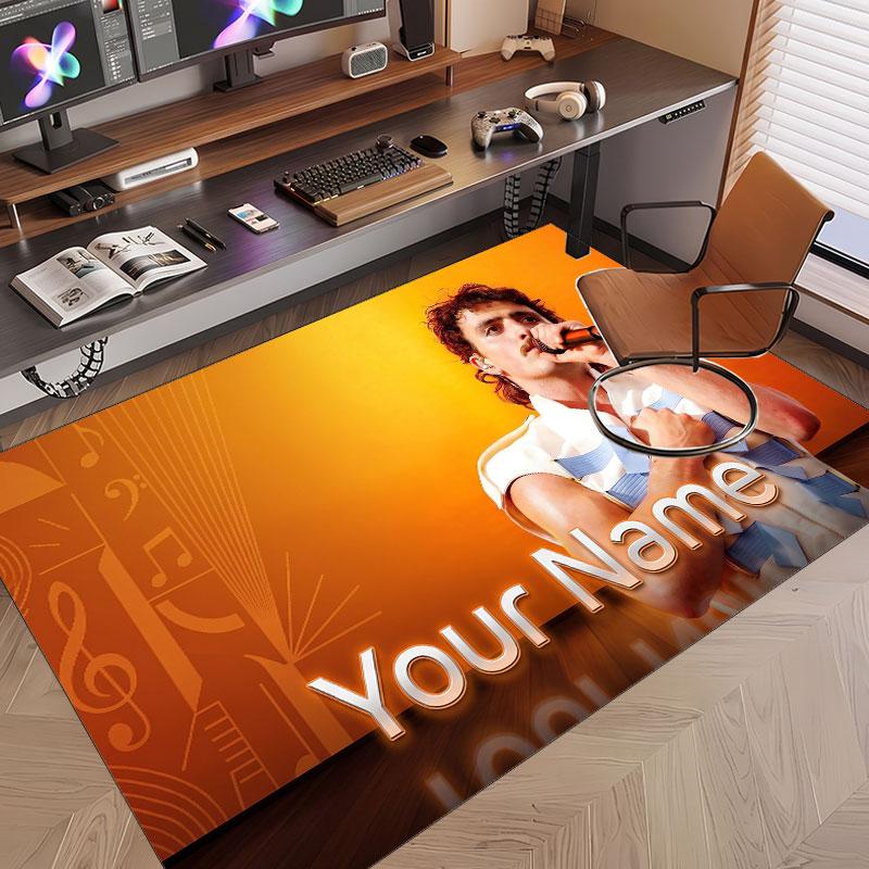 Custom Name Crystal Velvet Rug,Benson Boone Comfortable Anti Slip Floor Mat For Room Decoration