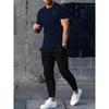 Men's Classic and Fashionable Casual Sports Pants and Short Sleeves Set, with Comfortable and Soft Fabric, Suitable for Daily Wear or Travel