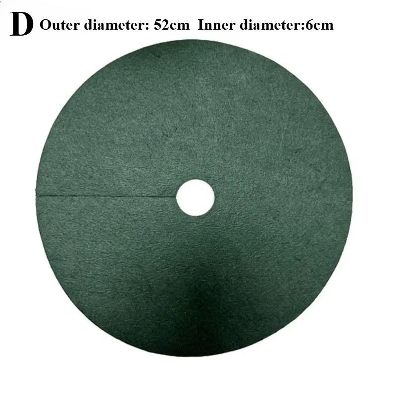 

20 шт. Нетканые кольца для мульчирования деревьев Утолщенные многоразовые коврики для борьбы с сорняками вокруг деревьев Защита для деревьев Коврики для защиты от сорняков Круглые тканевые барьеры для корней деревьев 52cm 20pcs