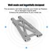 2PCS Aluminum Alloy Rear Lower Swing Arm Fit for KYOSHO 4WD Optima 110 RC Off Road Vehicle(Silver )