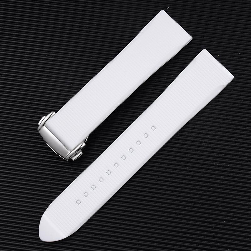 Watchband for Omega Seamaster 300 Speedmaster for 19mm 20mm 21 22mm Rubber Silicone Soft Waterproof and sweat proof Watch Strap