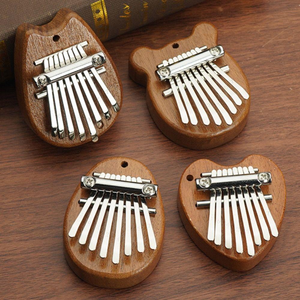 Mini Finger Piano Marimba Hand Piano Finger Harp 8 Keys Kalimba  Gift