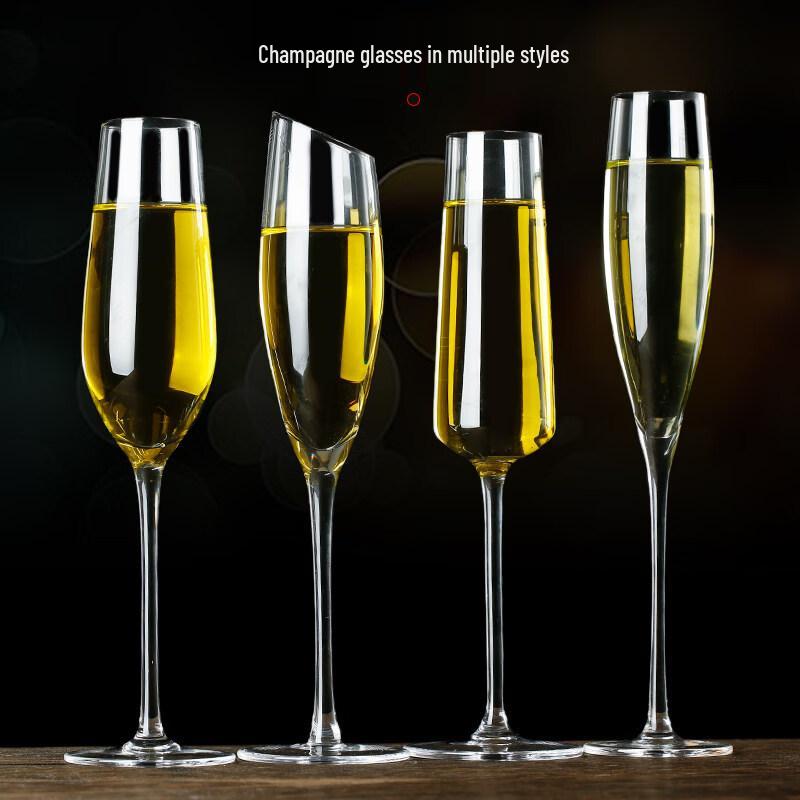 ZISIZ Lead-Free Crystal Handmade Champagne Glass