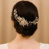 Flower Bridal Headpiece Jewelry Rhinestone Hairpin Gift Pearl Hair Combs  Wedding Ceremony