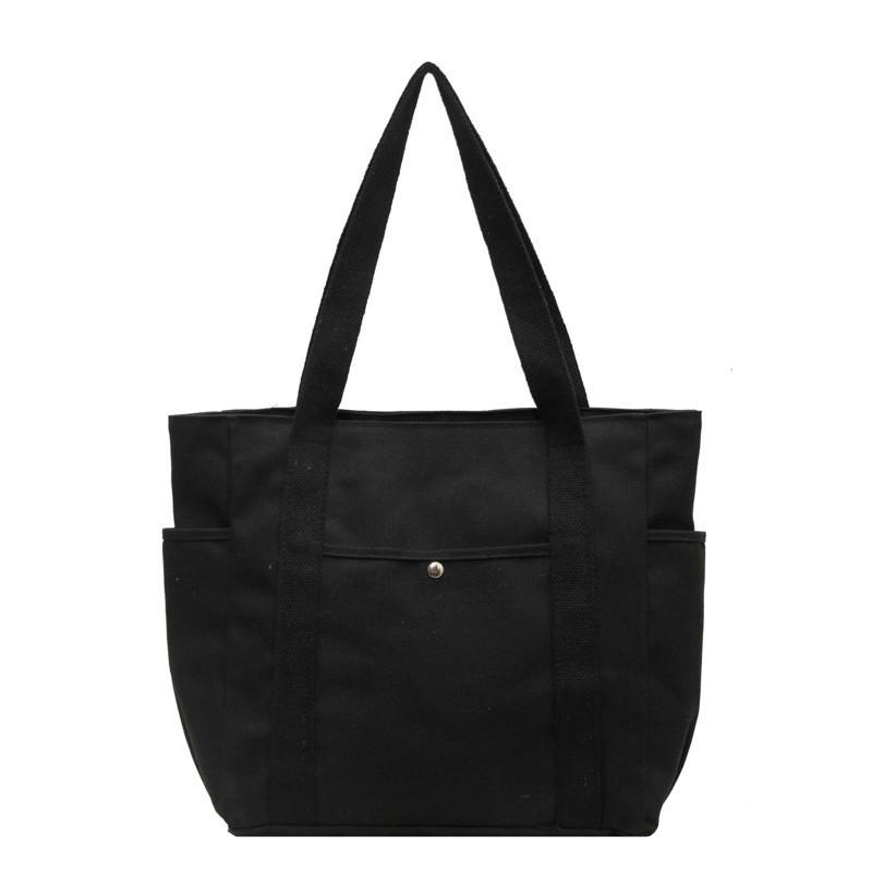 Chic 2023 Winter Canvas Shoulder Bag Elegant Retro Tote Stylish Street Trend