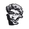 Badge Stylish Metal Brooches With Creative Character Sculptures And Colorful Artistic Finishes For Trendy Lovers Fashion