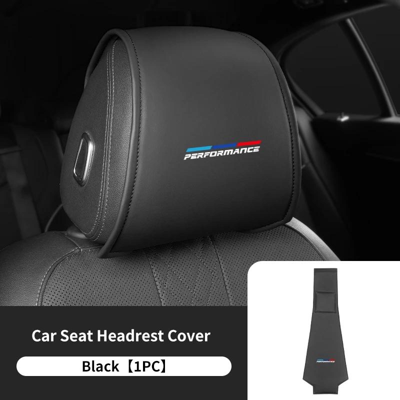 

Car Sticker 2025 Hot Car Seat Headrest Cover Anti-dirty Neck Pillow Protector Accessories For BMW E46 E90 E60 F10 E39 F30 E30 G3 чёрный