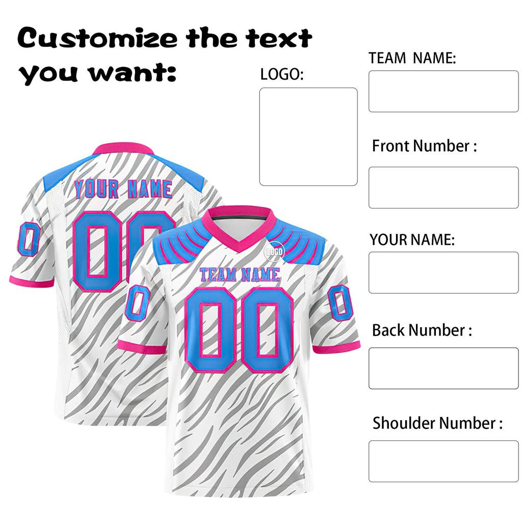 Custom Football Jerseys Personalized Printed Team Name & Number Sports Uniform For Men Women Youth