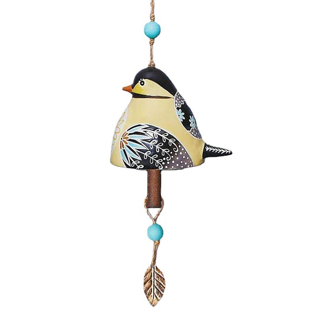 Japanese Wind Chime Exquisite Painted Resin Bird Pendant For Door Window Wall Cartoon Courtyard Wind Chime Garden Decor Props