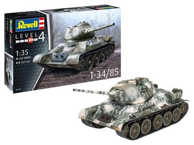 German Revell 1/35 Soviet Army T34-85 Plastic Model 03319