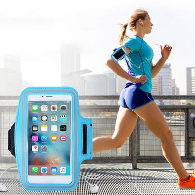 Arm Bag Waterproof Elastic PVC Touch Sensitive Cell Phone Armband for Outdoor
