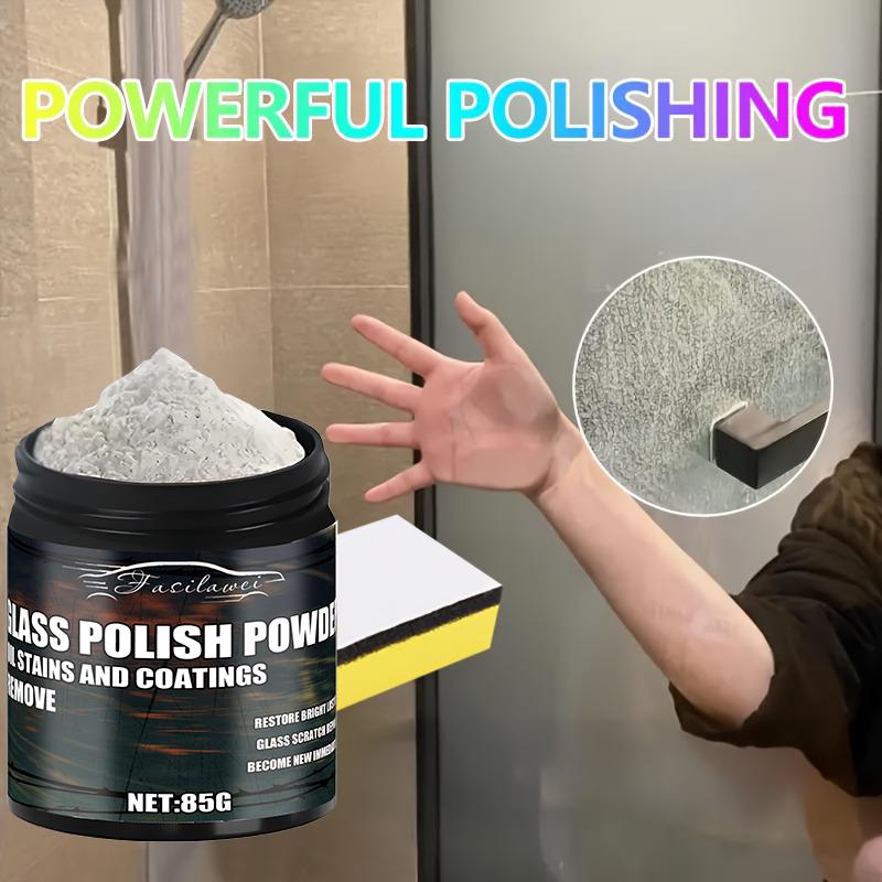 Latest premium glass polishing powder - easy to use, clear glass, drip-proof, leaving glass clean and beautiful.