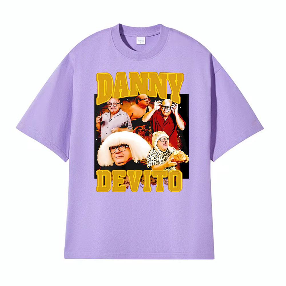 Trash Man Danny Devito Vintage Rap T Shirt High Quality Tshirts Unisex Short Sleeve Comfort Mens Clothing Tee Shirt Streetwear