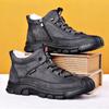 Winter Warm Snow Boots 2024 New Winter Outdoor Plus Velvet Warm Men's Casual Non-slip Wear-resistant High-top Dad Cotton Shoes