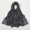 Solid Cotton Modal Hijab For Women Muslim Scarf Big Size Shawls Foulard Islam Head Wraps Headscarves Ramadan Scarves 190*85cm