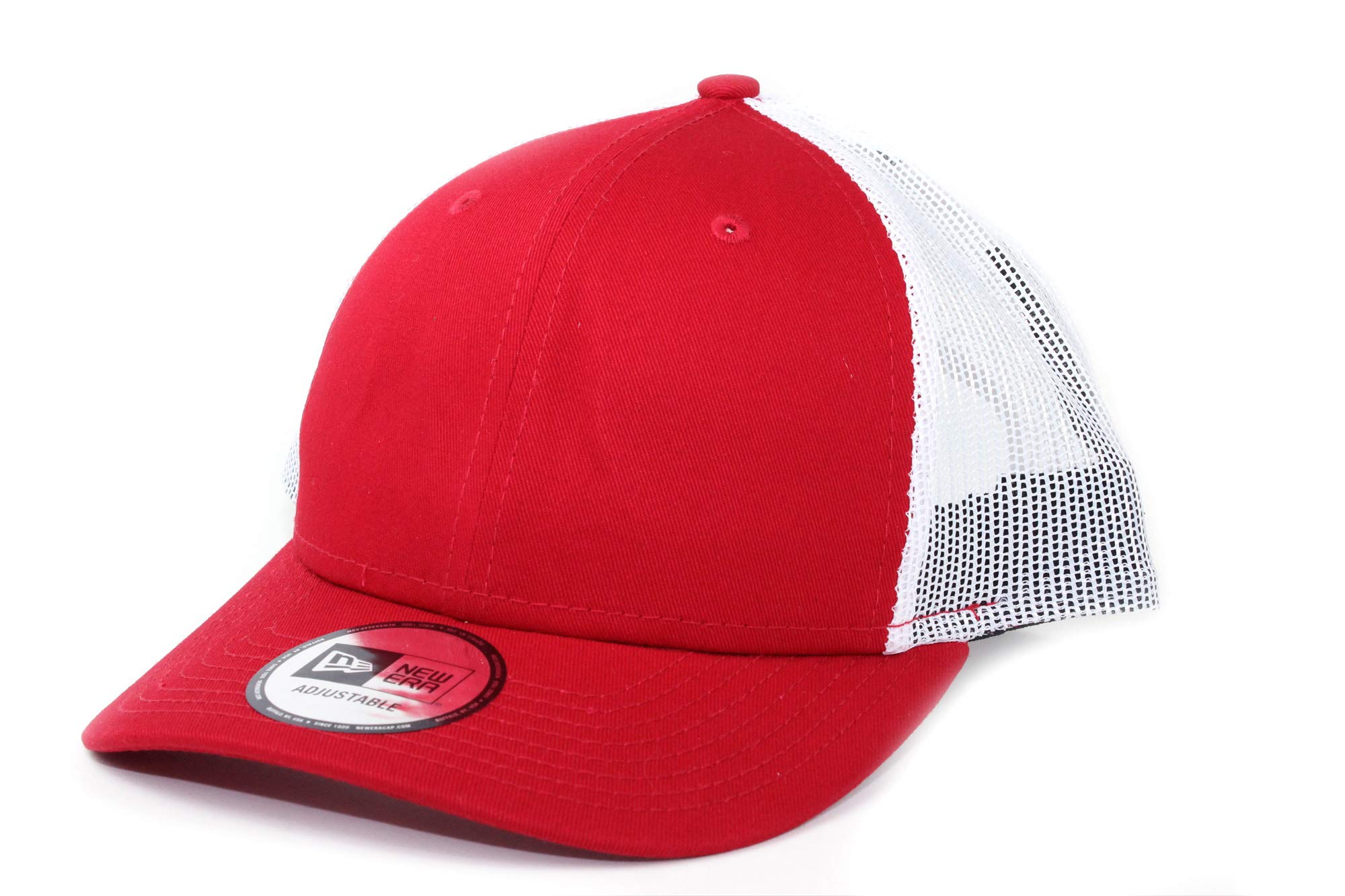 

New Era Trucker Cap Low Profile Snapback in Scarlet/White