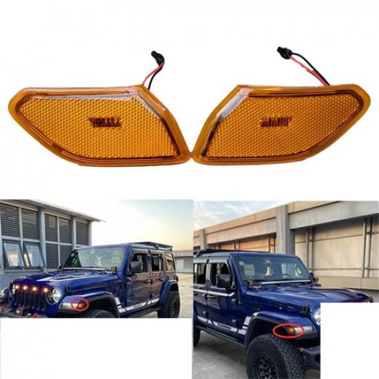 Car Side Marker Led Front Right & Left 68302120AB For Jeep Wrangler 2018 -