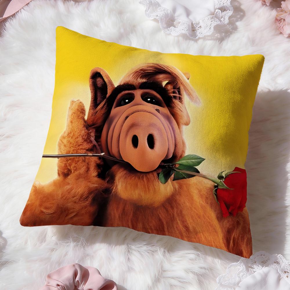 Popular AALFer Cushion Cover Soft Washable Pillow Case Multi-Scene for Couch Bed Travel Office Use