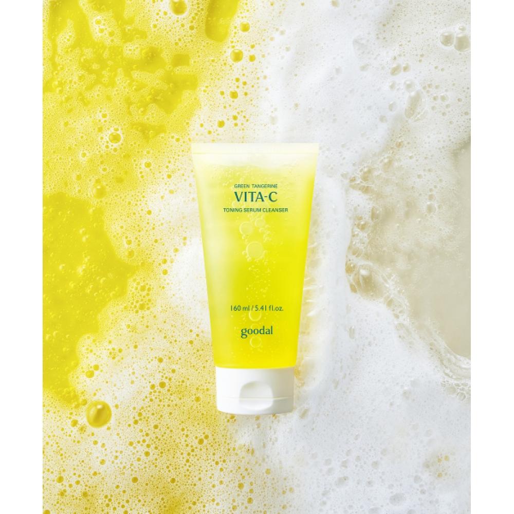 Goodal Green Tangerine Vita C Toning Serum Cleanser 160ml FREE