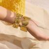 JYL Bracelet Bangle Shell Accent Elegant Style Brings Serenity & Abundant Blessings
