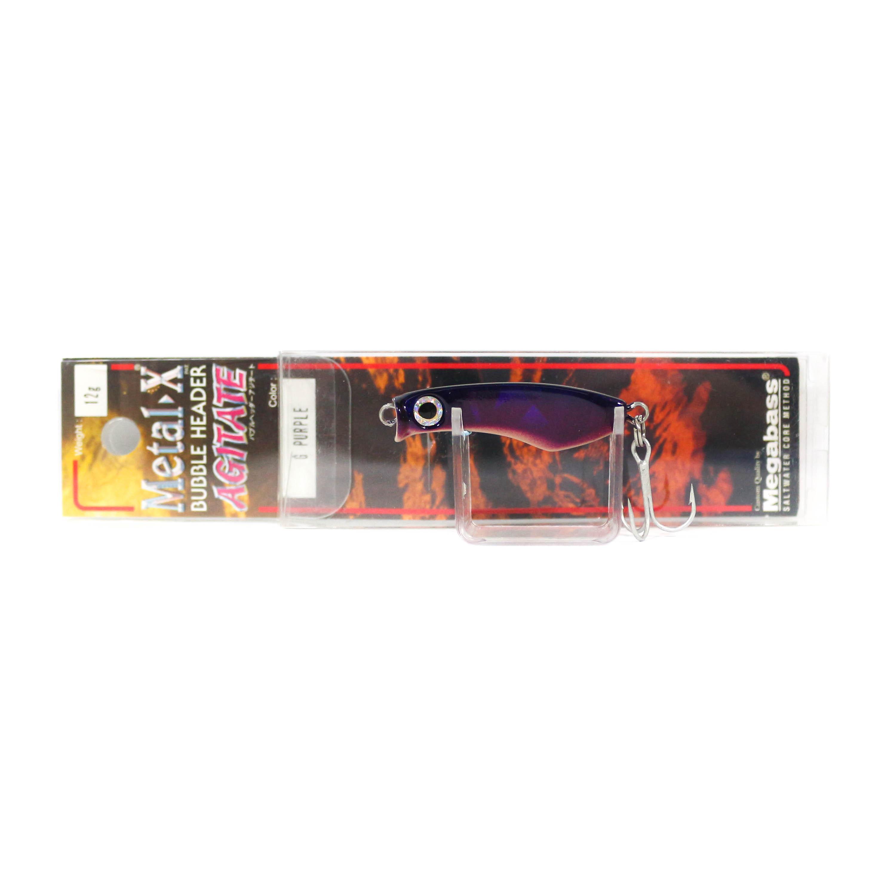 

Megabass Metal Jig Metal X Bubble Head Agitate 12 грамм G Фиолетовый (5733)