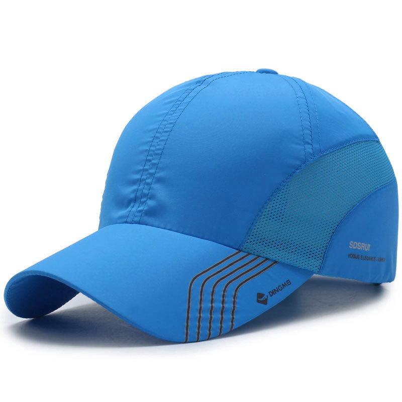 Summer Mesh Baseball Caps For Men Outdoor Sports Quick Drying Sunhat Unisex Solid Cycling Hats Women Print Sunscreen Cap New