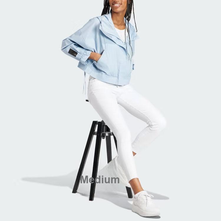 Adidas City Escape Full-Zip Hoodie Women Hoodies Light-Blue HZ2875