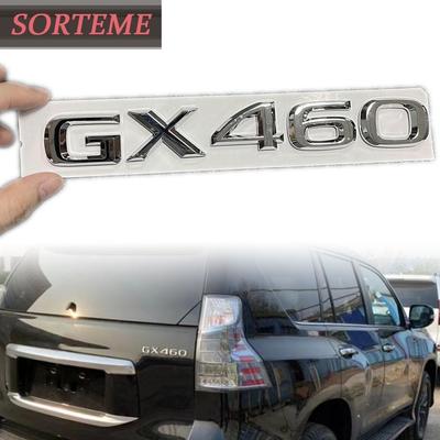 Chrome Car Rear Trunk GX460 Logo Badge Emblem Sticker For Lexus F-Sport GX 460