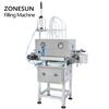ZONESUN ZS-DTMP6M Automatic 6 Diving Nozzles Liquid Filling Machine Magnetic Pump Foamy Liquid Soap Essential Oil Bottle