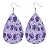 Fashion Leather Earrings Lightweight Faux Leather Leaf Earrings Teardrop Dangle Handmade For Women Girls Jewelry Wholesale