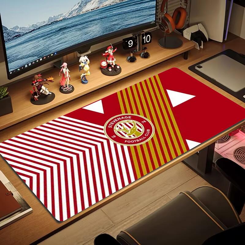 Stevenage Borough F Mouse Pad Large Gaming Table Cushion Nonslip Laptop Tablet Big Mousepad Xxl Mat Mini Pc Playmat With Lock Edge