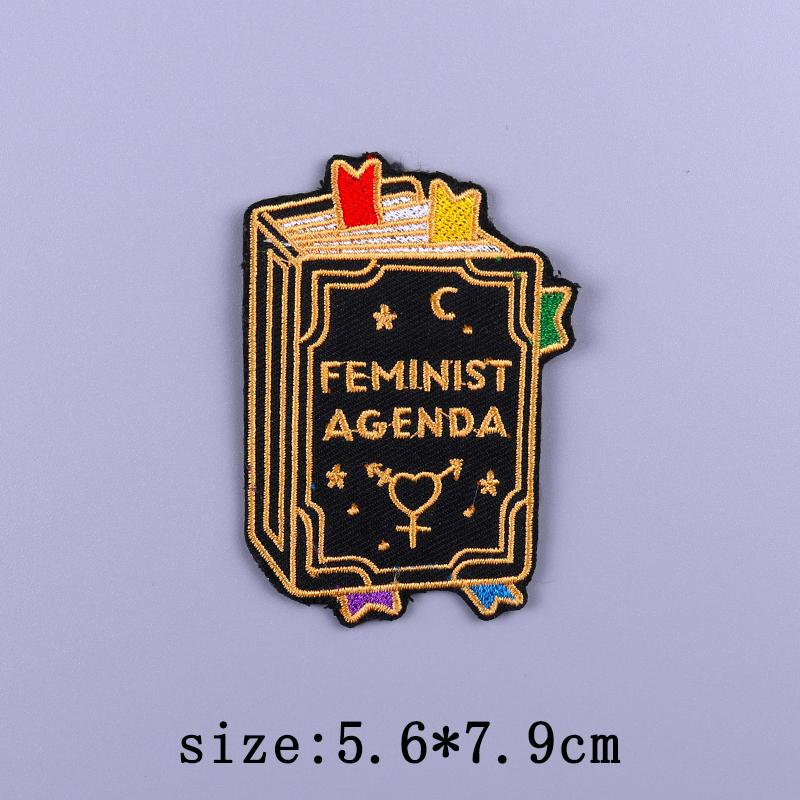 Punk Patch Iron On Embroidered Patches For Clothing Thermoadhesive Patches On Clothes Rock Biker Patch For Clothes Hook Loop