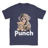 Unisex Women Team Punch Monkey Cute Baby Macaque T Shirt Cotton Clothes Crazy Short Sleeve Round Neck Tee Shirt Plus Size TShirts