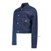 Vivienne WeStwood Label LuSSo SS25 Women S Crop Marlene Denim Jacket 19010018 W0162 K406