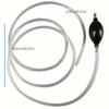 1 Multi-Purpose Portable Suction Pump with Flexible PVC Hose, Suitable for Diesel, Gasoline, Water, and Pool Fuel, Essential Tool for Cars