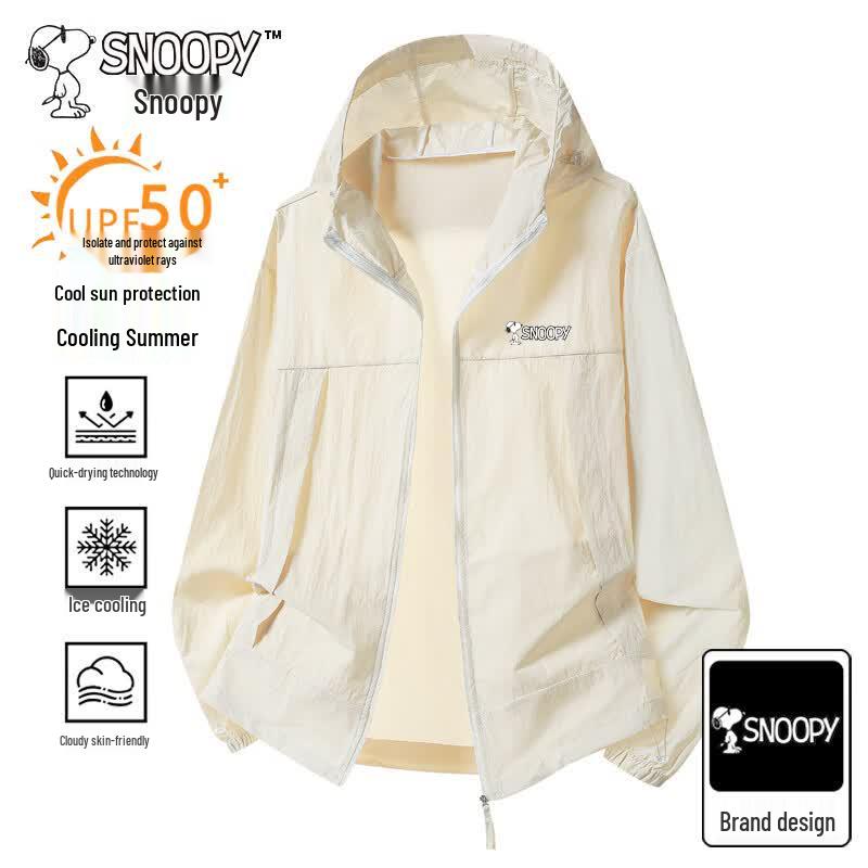 SNOOPY Men s Lightweight UPF50+ Sun Protection Jacket S