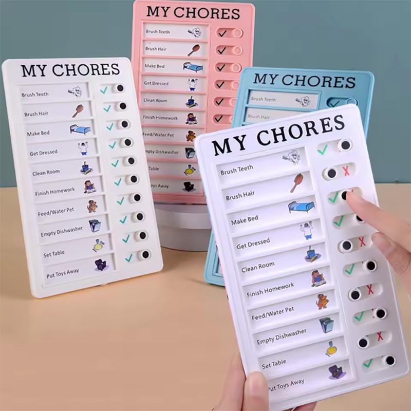 Reusable My Chores Checklist Task Board Daily Schedule Planner Memo Chore Chart Kid Responsibility Behavior Self Discipline Card