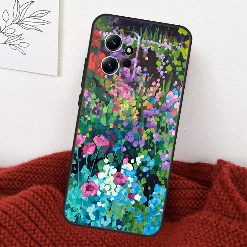 

Colourful Flower Painting Art Case For Xiaomi Redmi Note 13 9 10 11 12 14 15 Pro Plus Cover For Redmi 15 C 12C 13C 14C 10C Note 15 Pro Plus 5G