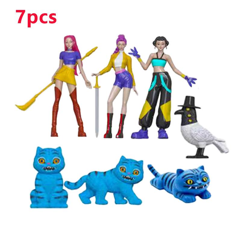 

12pcs/Set Kpop Demon Hunters Figure Model Toy PVC Cartoon Gaming Peripherals Desk Decoration Collection Figures Model Toy For Ki