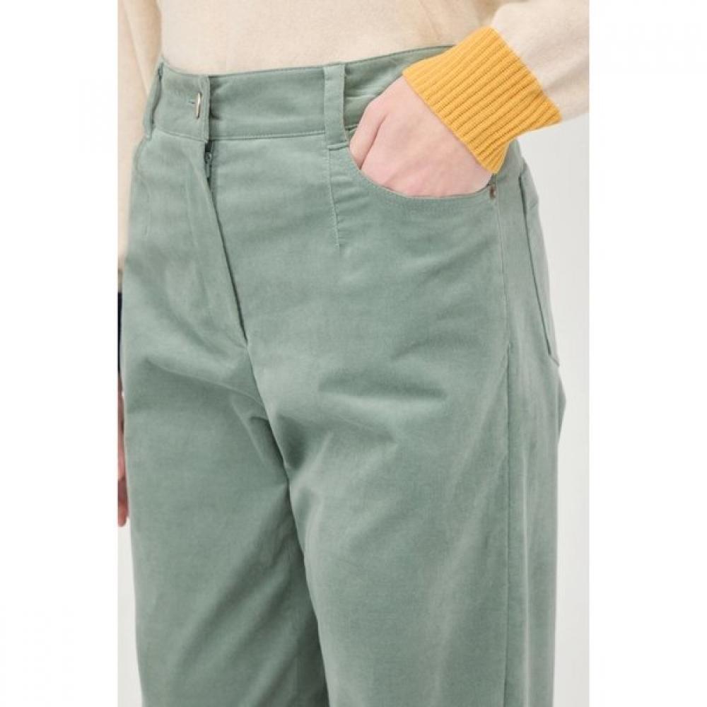 Benetton Solid Velvet Wide Pants Bapt60561