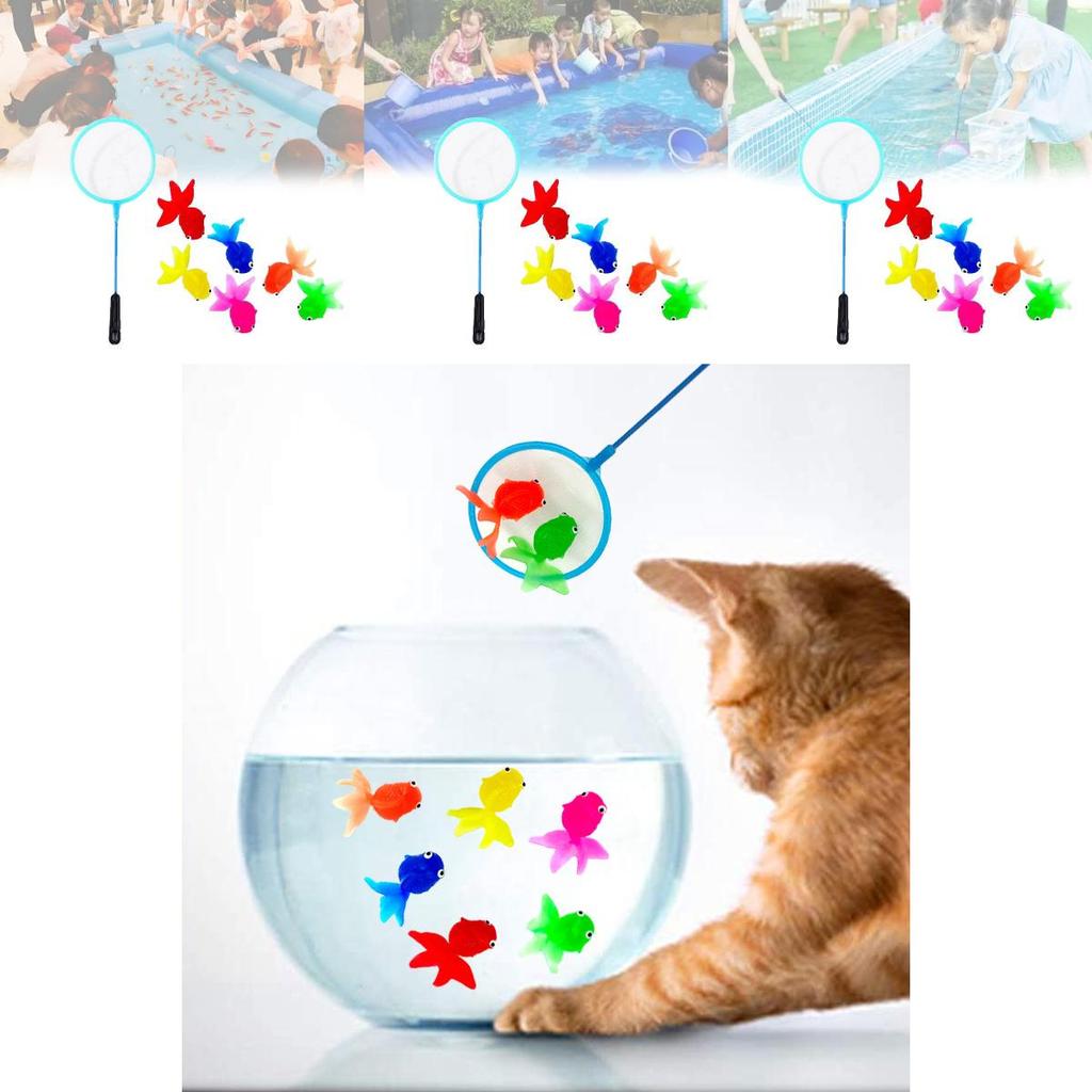 Realistic Soft Tpr Goldfish Toy For Kids Colorful Water Play Fun And Learning