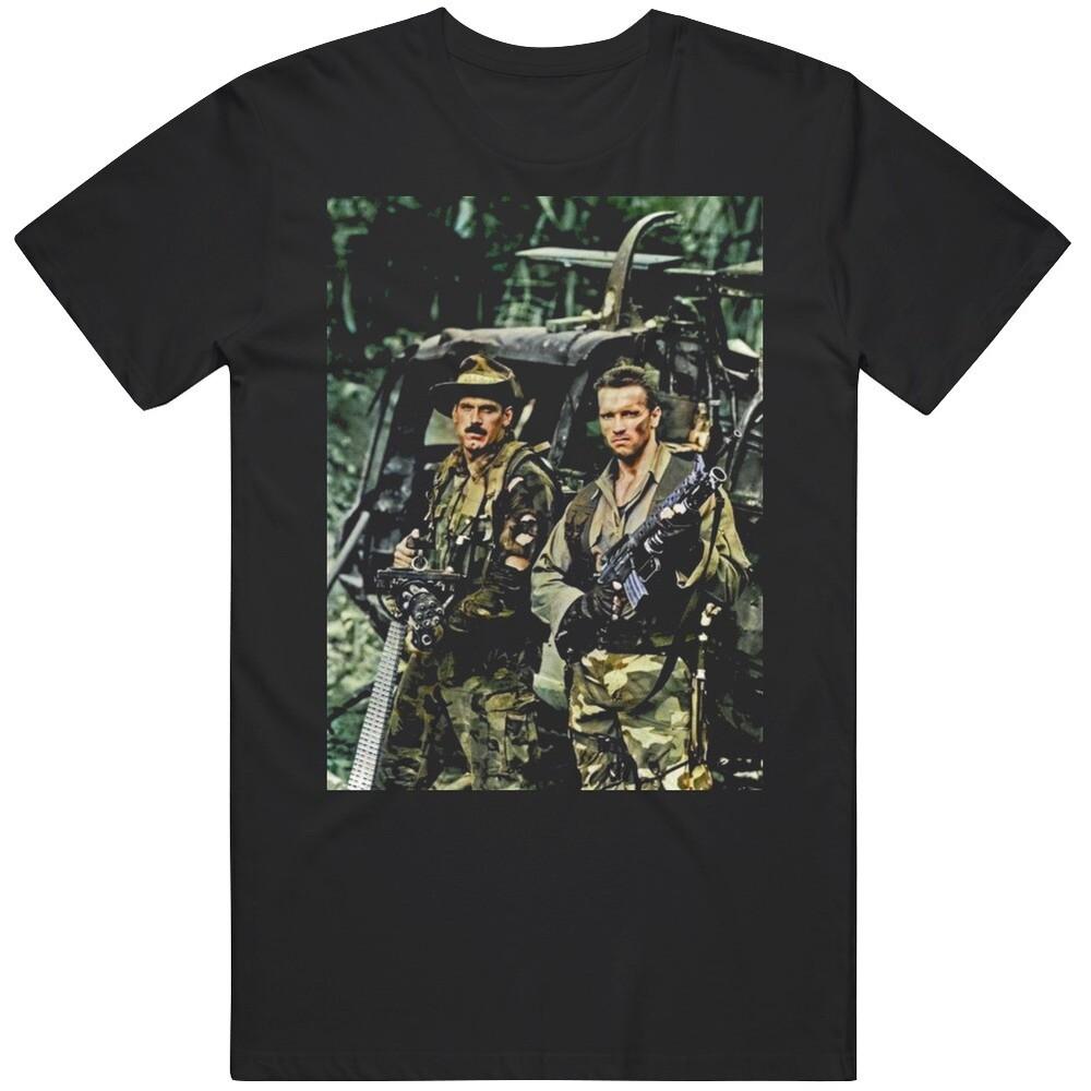 Classic 80s Action Movie Predator Arnold Jesse The Body Movie Fan v2 T Shirt Unisex T-Shirt S